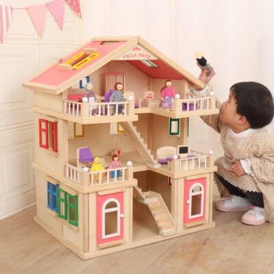 DIY wooden doll houses gift toy manufacturer