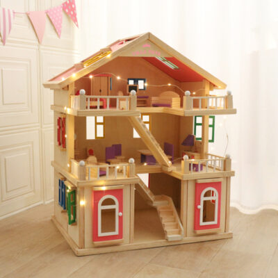 DIY wooden doll houses gift toy manufacturer