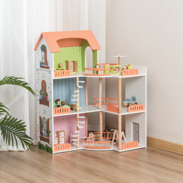 DIY Wooden Doll Houses for Girls Bulk Supply (4) Bulk DIY wooden doll houses for girls toys