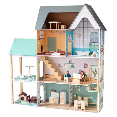 DIY wooden doll houses for girls supplier