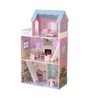 DIY wooden doll houses for girls supplier