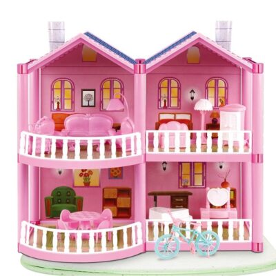 DIY plastic doll houses for girls factory supply