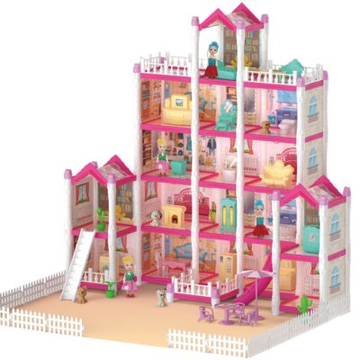 DIY plastic doll houses for girls factory supply
