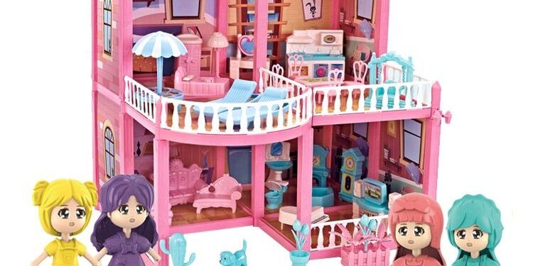 Dreamy DIY Plastic Doll Houses from Factory (4) DIY plastic doll houses for girls factory supply