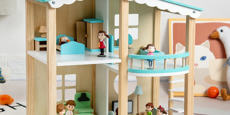 Educational DIY Wooden Doll Houses Manufacturer (4) Educational DIY wooden doll houses toy manufacturer