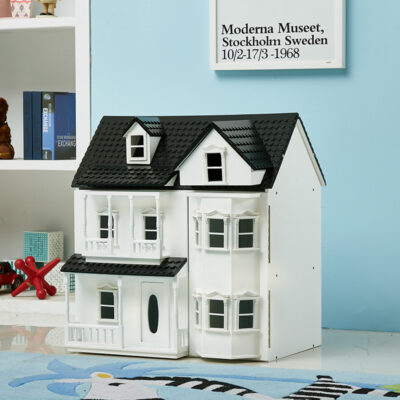 Villa wooden doll houses for kids supplier