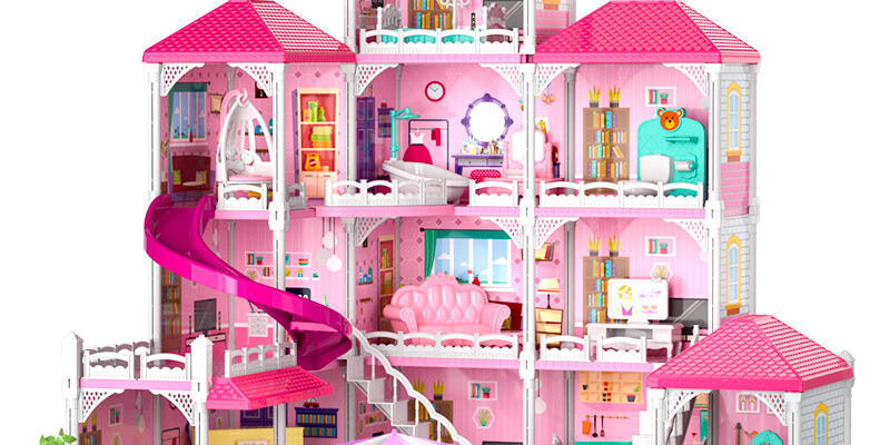 Girls Plastic Doll Houses Manufacturer (8) Girls plastic doll house toys with colorful design