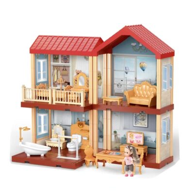 High-quality DIY plastic doll houses from toy factory