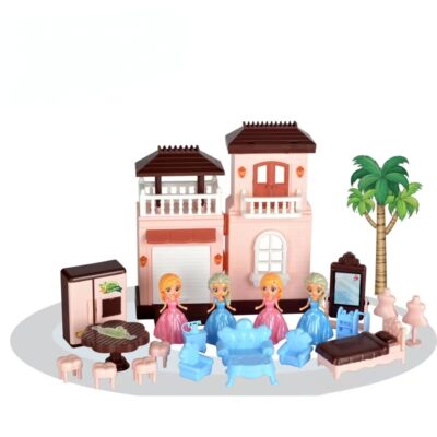 High-quality DIY plastic doll houses from toy factory