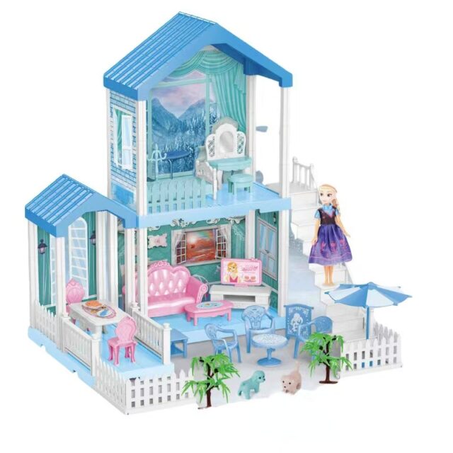 High-quality DIY plastic doll houses from toy factory