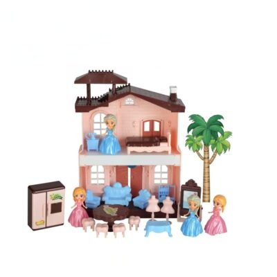 High-quality DIY plastic doll houses from toy factory