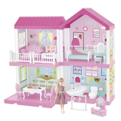 High-quality DIY plastic doll houses from toy factory