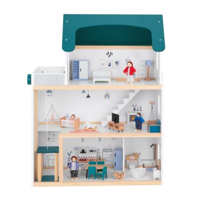 High-quality modern wooden doll houses toy factory