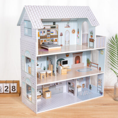 Bulk high-quality wooden doll houses for kids