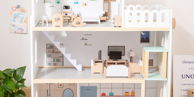 High-Quality Wooden Doll Houses Bulk Supply (6) Bulk high-quality wooden doll houses for kids