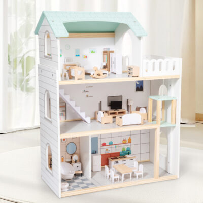 Bulk high-quality wooden doll houses for kids
