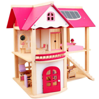 Bulk hot-selling DIY wooden doll houses for kids