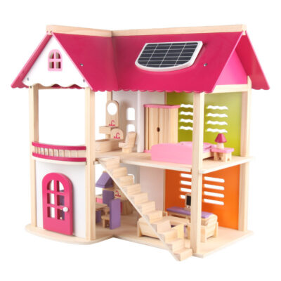 Bulk hot-selling DIY wooden doll houses for kids