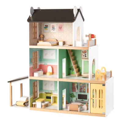 Custom wooden doll houses for kids birthday gifts