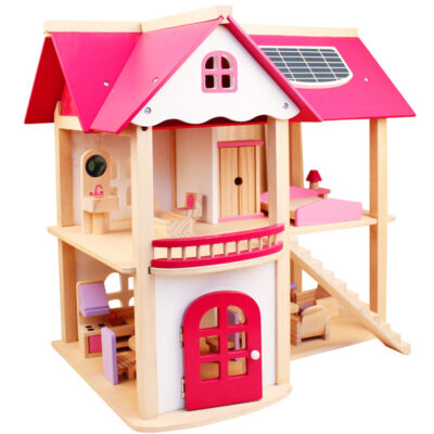 Custom wooden doll houses for kids birthday gifts