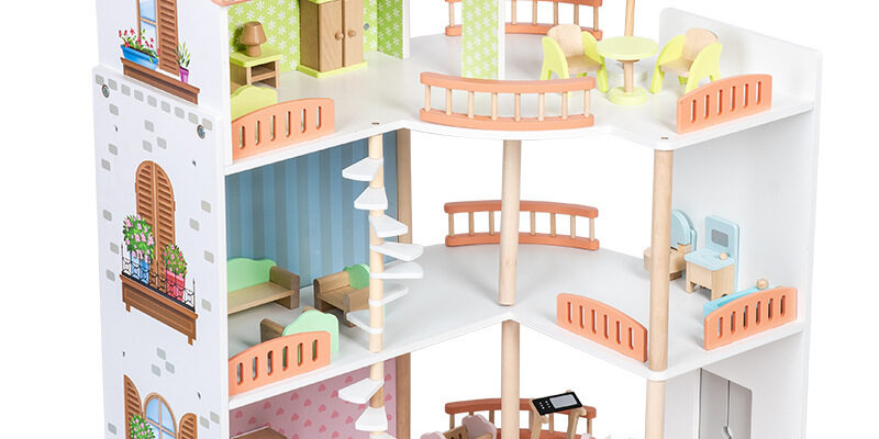 Kids Birthday Gift Wooden Doll Houses Custom (5) Custom wooden doll houses for kids birthday gifts