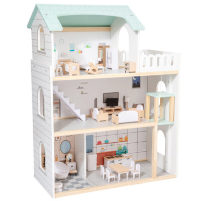 Custom wooden doll houses for kids birthday gifts