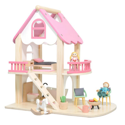 Custom wooden doll houses for kids birthday gifts