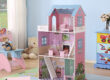 Wholesale wooden doll houses for kids toys