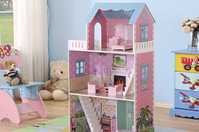 Wholesale wooden doll houses for kids toys