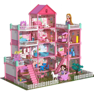 Luxury plastic doll houses for kids manufacturer