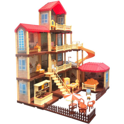 Luxury plastic doll houses for kids manufacturer