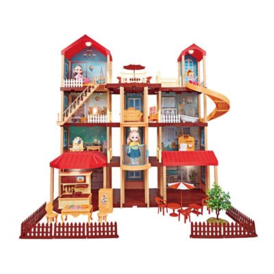 Luxury plastic doll houses for kids manufacturer