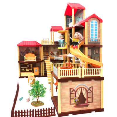 Luxury plastic doll houses for kids manufacturer