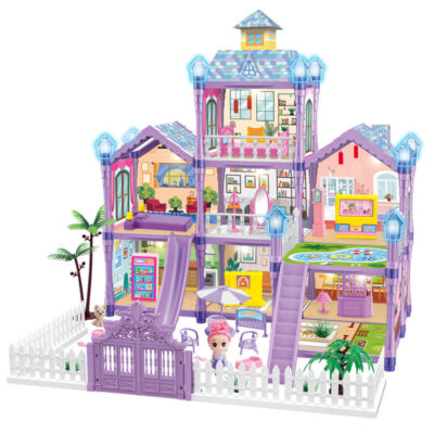 Luxury plastic doll houses for kids manufacturer