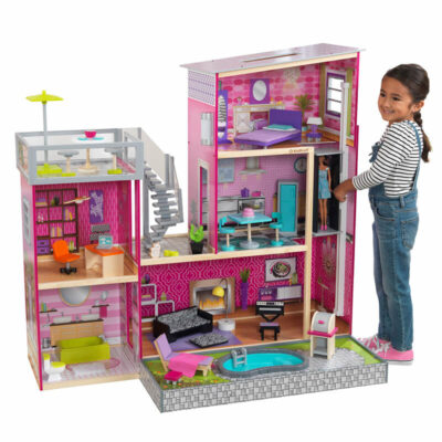 Luxury wooden doll houses for kids manufacturer