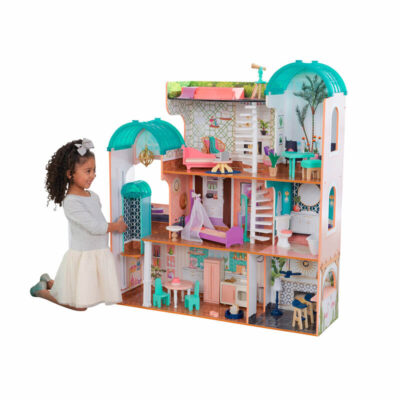 Luxury wooden doll houses for kids manufacturer