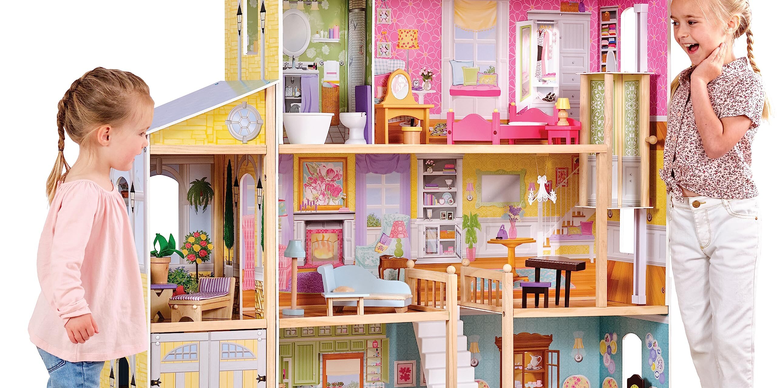 Version 1.0.0 Luxury wooden doll houses for kids manufacturer