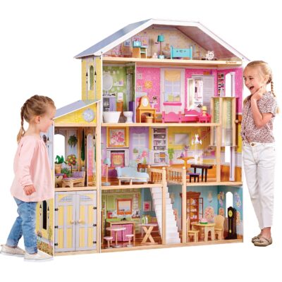 Luxury wooden doll houses for kids manufacturer