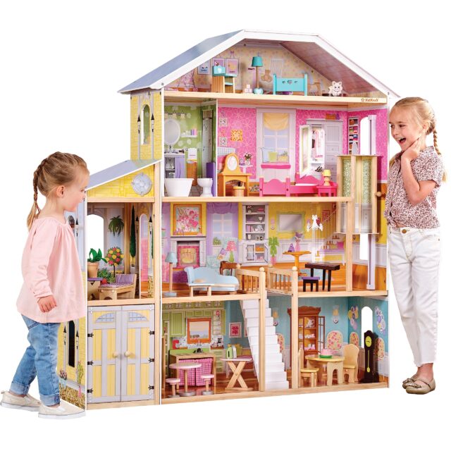 Version 1.0.0 Luxury wooden doll houses for kids manufacturer