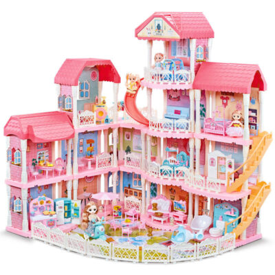 Wholesale luxury plastic doll houses birthday gift