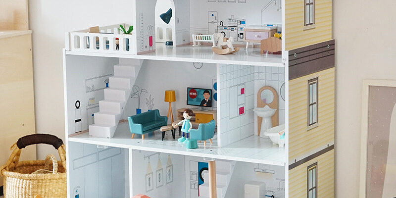 Modern Family Wooden Doll Houses Wholesale (6) Modern family wooden doll houses wholesale supply