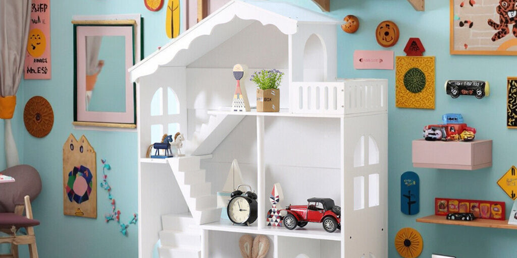 Modern Kids Wooden Doll Houses Custom Design (2) Custom modern wooden doll houses for kids