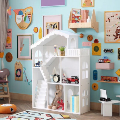 Custom modern wooden doll houses for kids