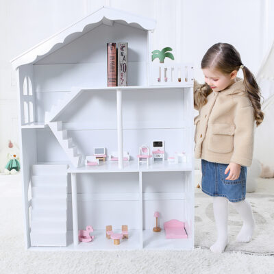 Custom modern wooden doll houses for kids