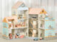 Multifunctional wooden doll houses kids toy factory