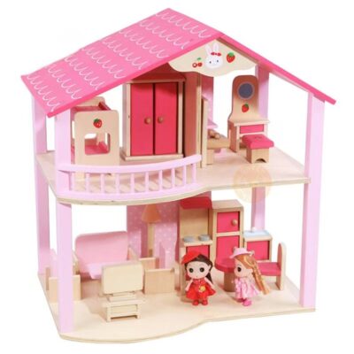 New DIY wooden doll houses kids manufacturer