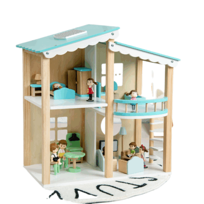 New DIY wooden doll houses kids manufacturer
