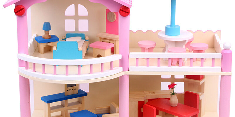 New DIY Wooden Doll Houses for Kids Manufacturer (7) New DIY wooden doll houses kids manufacturer