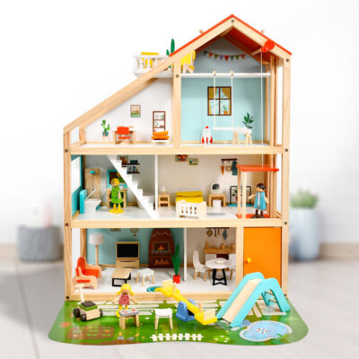 Custom new wooden doll houses for kids