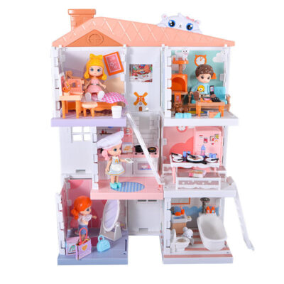 New girls plastic doll houses toy supplier